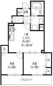 ラモーナ清瀧の間取り画像