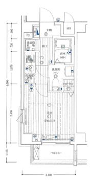 ライズ中野新橋の間取り画像