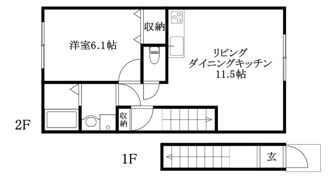 LUMIELE古三津B棟の間取り画像