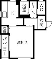 サンプレマハイツの間取り画像