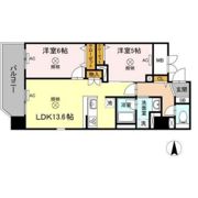 TWIN TOWERS Selinaの間取り画像