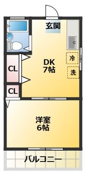 コーポあすかの間取り画像