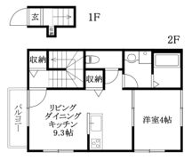 ヴィラ・アンソレイエ堀江2の間取り画像