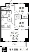 フォレスタ阿由知の間取り画像