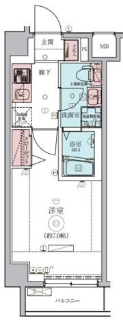 LEXE鷺沼の間取り画像