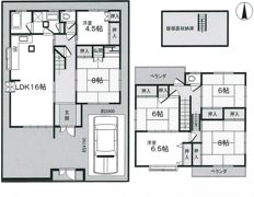 豊野町戸建貸家の間取り画像