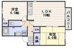 操山ハイツの間取り画像
