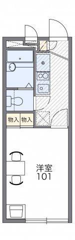 レオパレスメルベーユⅡの間取り画像