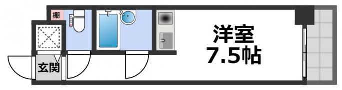 ハイツ森ノ宮の間取り画像
