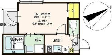 サンクチュアリ姫嶋の間取り画像