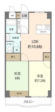 ハイブリッジソシアの間取り画像