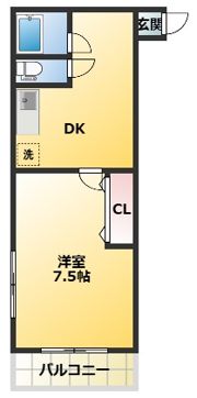 メゾンド四谷の間取り画像
