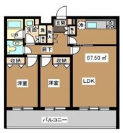 瀬田フラットの間取り画像