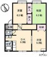 サンビレッジ平野 B棟の間取り画像