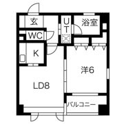 グランビュー晩翠通の間取り画像