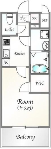 エスリード大阪城の間取り画像