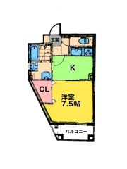 グランデュール武蔵野壱番館の間取り画像