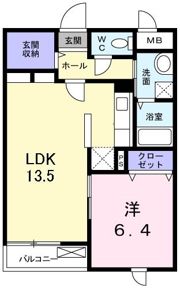 クレール青葉台の間取り画像