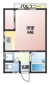 緑町 1Kの間取り画像