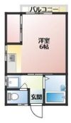 緑町 1Kの間取り画像