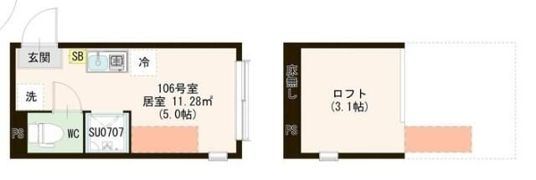 ハーモニーテラス仲宿Ⅴの間取り画像