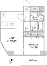 ルミーク本町ウェストの間取り画像