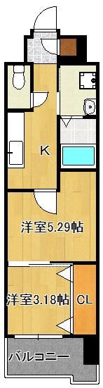 ギャラン鷹の巣の間取り画像