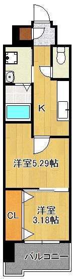 ギャラン鷹の巣の間取り画像