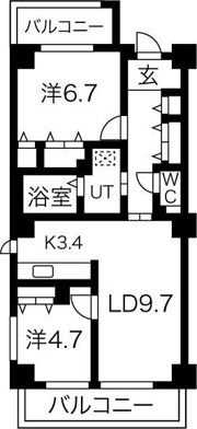 アクティ目黒駅前1号棟の間取り画像