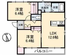シャーメゾン伏石町の間取り画像