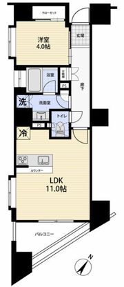 レックス日本橋水天宮プレミアタワーの間取り画像