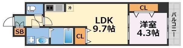 スプランディッド堀江の間取り画像