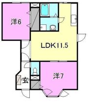 ヴィラ軽井沢Bの間取り画像