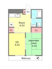 飯田マンションの間取り画像