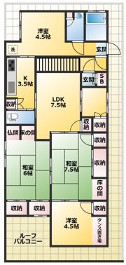 渡辺マンションの間取り画像