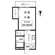 グローリー上野毛の間取り画像