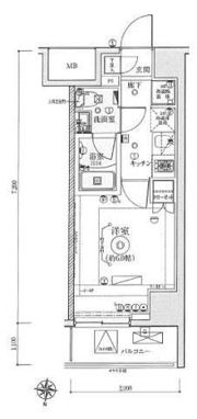 リヴシティ綾瀬WESTの間取り画像