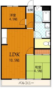 レーヴTakedaひばりヶ丘の間取り画像