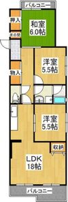 シャトー鹿子の間取り画像