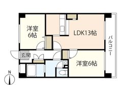 コーポハピネスの間取り画像