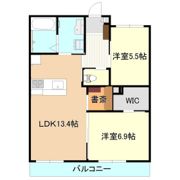 ベレオ竹園の間取り画像
