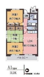 サンコート四條畷の間取り画像