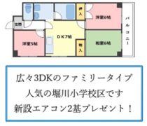ロイヤルハイツ扇町Ⅱの間取り画像