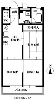 ソフト第一河辺マンションの間取り画像