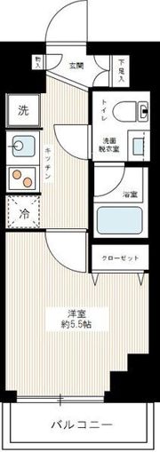 AZEST北千住の間取り画像