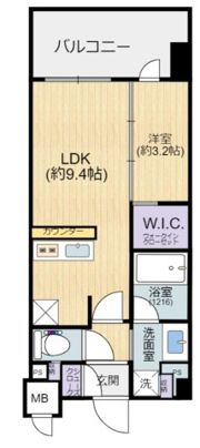 リビオレゾン北浜天満橋の間取り画像