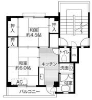 ビレッジハウス三田3号棟の間取り画像