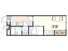 レオパレスやはたの間取り画像