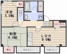 フレンズ東古松の間取り画像