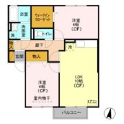 グリーンコート 弐番館の間取り画像